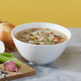Essential Savory Rice & Chicken Flavored Soup Mix (with Carrots, Celery, Onion, Peas, and Mushrooms) Essential Savory Rice & Chicken Flavored Soup Mix (with Carrots, Celery, Onion, Peas, and Mushrooms)